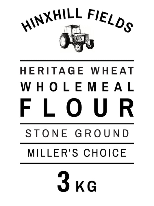 3kg Heritage Wheat Wholemeal Flour - Miller's Choice